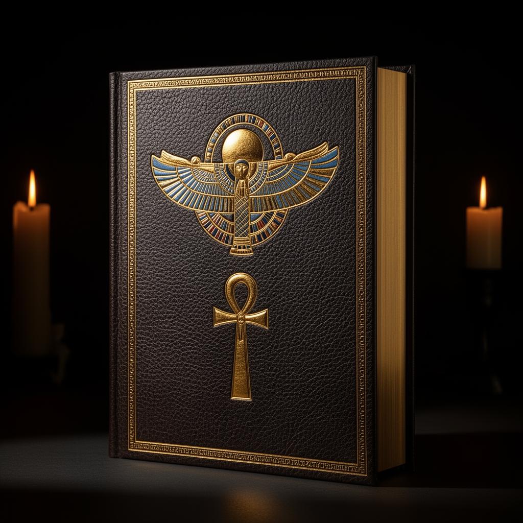 Fine art edition with gold-foil Kemetic motifs